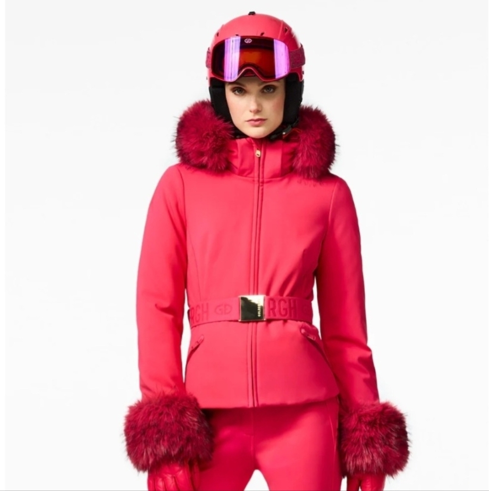 Goldbergh Italian Rose Fur-Trimmed Jacket